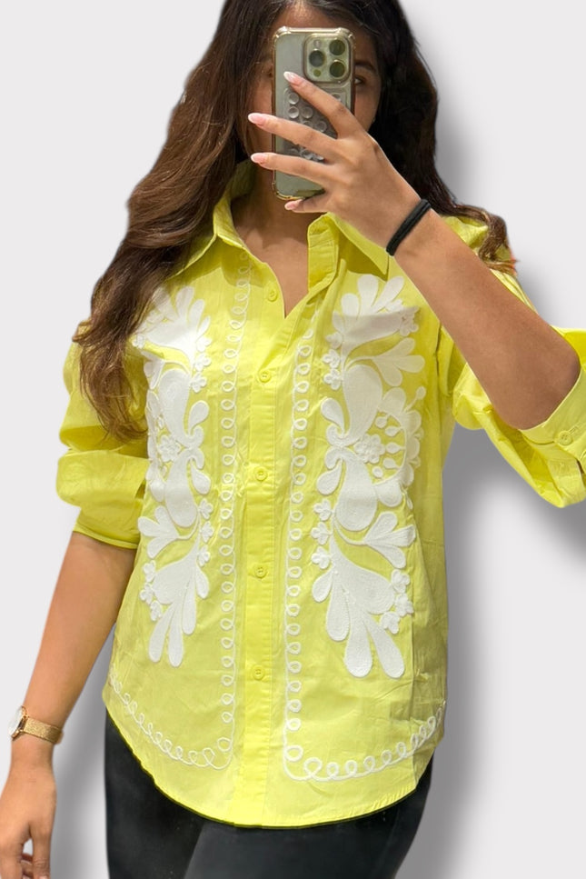 Cotton Embroidered Shirt