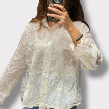 Two-Piece Embroidered Shirt & Waistcoat Set