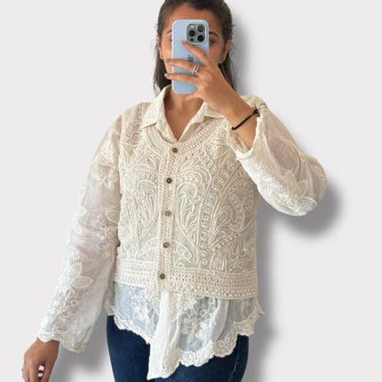 Vintage Vest Shirt Set