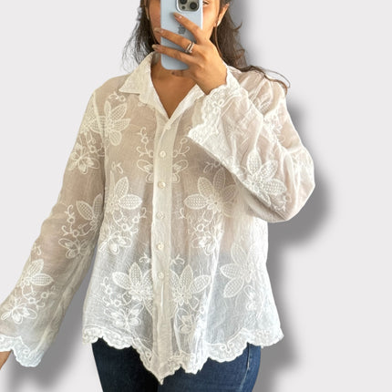 Ivory Sequin Vest Set