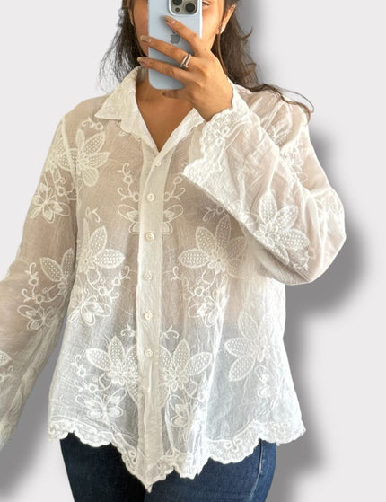 Ivory Sequin Vest Set