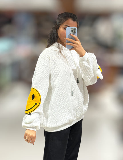 Smile Knit Hoodie