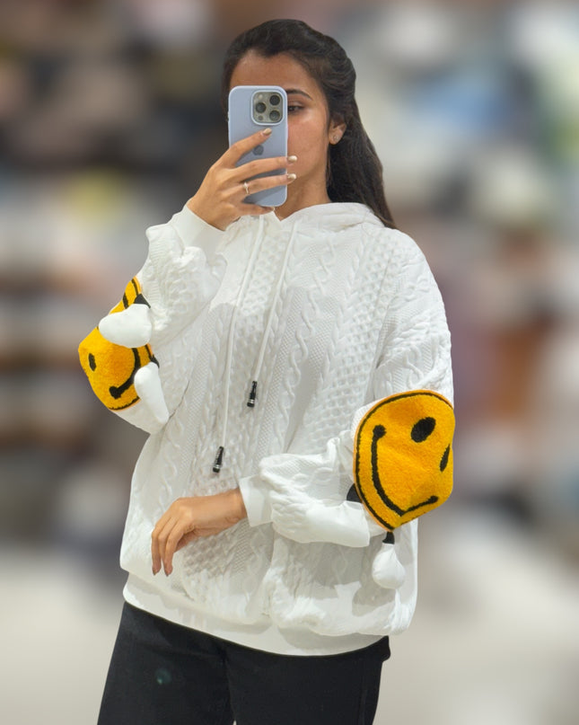 Smile Knit Hoodie
