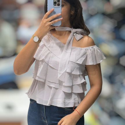 Off-Shoulder Ruffle Top