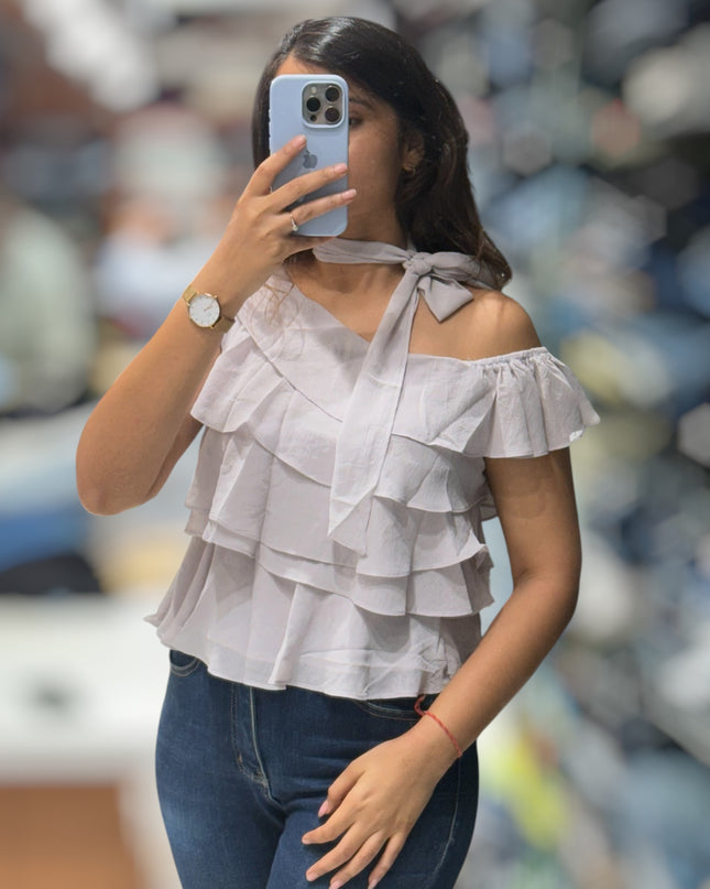 Off-Shoulder Ruffle Top