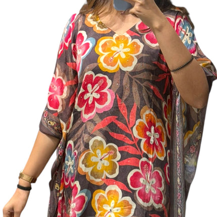Floral Print Kaftan
